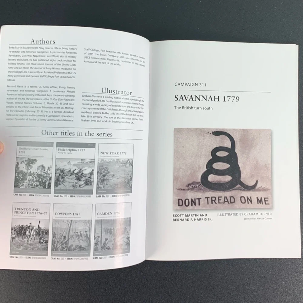 Savannah 1779: The British Turn South by S. Martin & B. Harris. 2017.